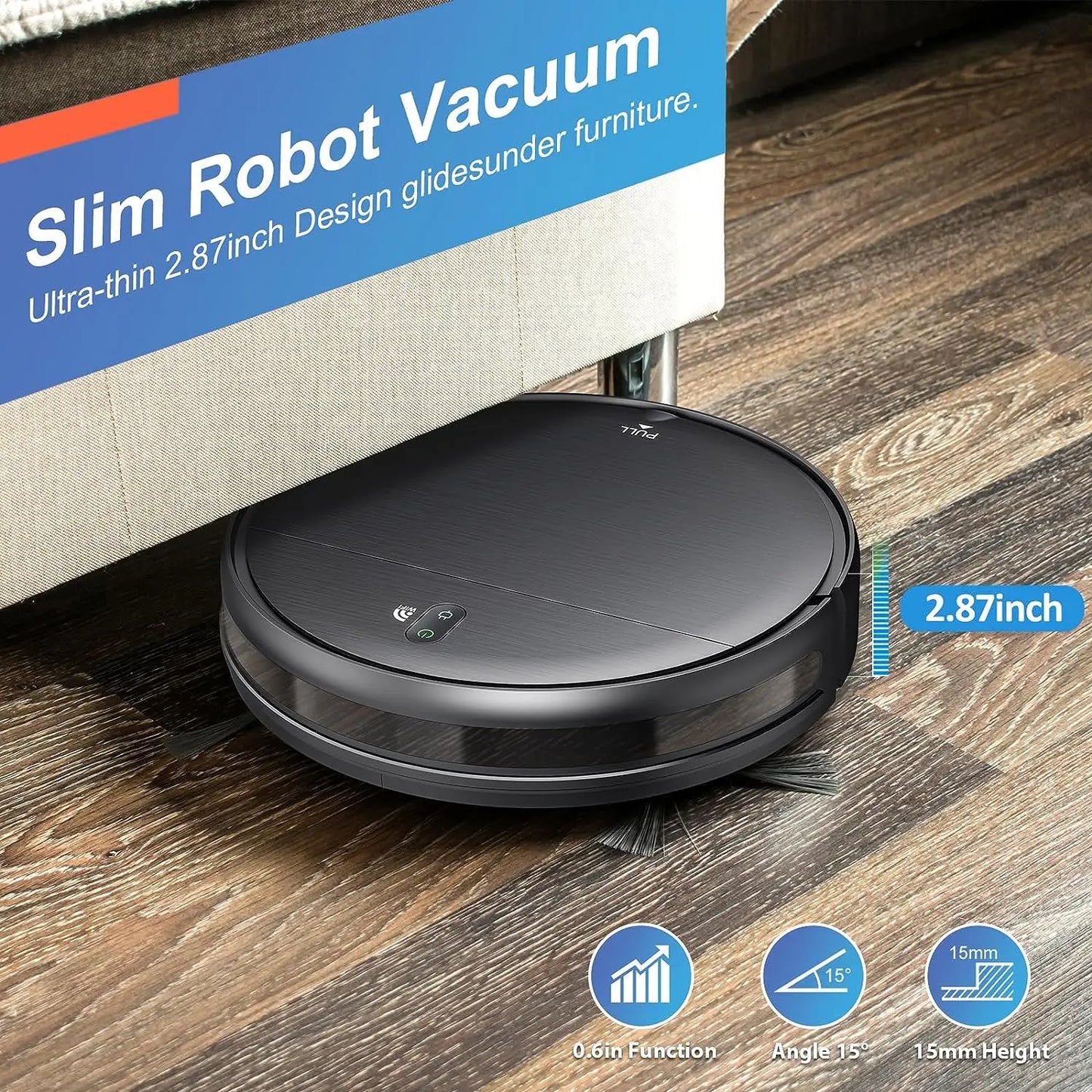 Robot Vacuum Cleaner 4500Pa Smart Home Sweeper Cleaning